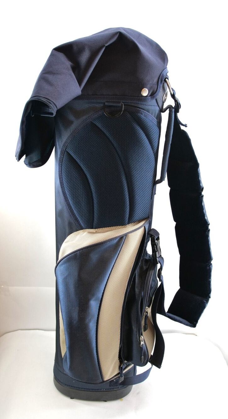 Knight golf bag padded shoulder strap blue 7 way dividers